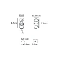 bee-biala-3000k-oprawa-wpuszczana-taras-schody-led-2w-24v-ip65-4cm