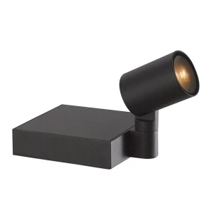 Solar antracytowy reflektor ogrodowy wbijany LED 1,3W 3000K 110lm IP65 z panelem 2W