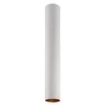 Rein biało-złota okrągła tuba sufitowa natynkowa GU10 Ø7cm wys. 50cm