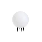 Bala biała kula ogrodowa Ø25cm E27 max 20W IP65 na 4 szpilkach