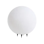 Bala duża biała kula ogrodowa Ø45cm E27 max 20W IP65 na 4 szpilkach