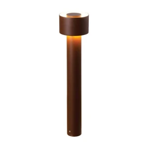 ORA rdzawy brąz 65cm – okrągły słupek ogrodowy LED 10W 3000K 700lm IP65
