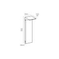 zen-antracyt-50cm-prostokatny-slupek-ogrodowy-led-10w-3000k-ip65