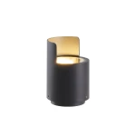 Upo antracyt Ø12cm – regulowany reflektor ogrodowy GU10 IP67 do iluminacji elewacji
