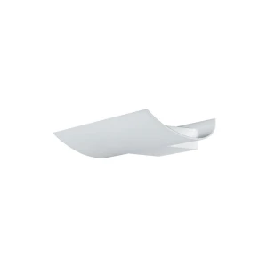 Cape biały szer. 30cm LED 10W 1318lm 3000K IP65 falisty kinkiet zewnętrzny