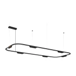 Core duża owalna czarna 162,8cm 38W 3000K CRI>90 TRIAC – lampa wisząca LED