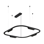 Core okrągła czarna 62,8cm 25W 3000K CRI>90 TRIAC – lampa wisząca LED