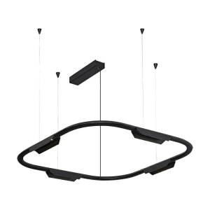 Core okrągła czarna 62,8cm 25W 3000K CRI>90 TRIAC – lampa wisząca LED