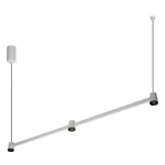Iris biały piaskowy/czarny 103,9cm LED 15W 3000K CRI>90 ściemnialna lampa wisząca – 3 światła w dół
