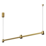 Iris złoty/czarny 103,9cm LED 15W 3000K CRI>90 ściemnialna lampa wisząca – 3 światła w dół