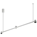 Iris 2 biały piaskowy/czarny 103,9cm LED 15W 3000K CRI>90 ściemnialna lampa wisząca góra–dół