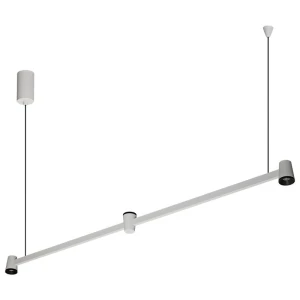 Iris 2 biały piaskowy/czarny 103,9cm LED 15W 3000K CRI>90 ściemnialna lampa wisząca góra–dół