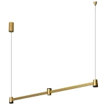 Iris 2 złoty/czarny 103,9cm LED 15W 3000K CRI>90 ściemnialna lampa wisząca góra–dół