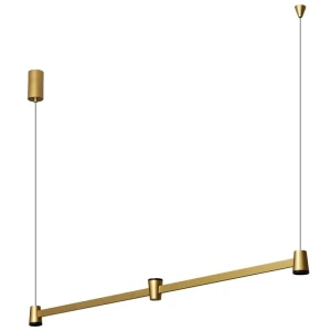 Iris 2 złoty/czarny 103,9cm LED 15W 3000K CRI>90 ściemnialna lampa wisząca góra–dół
