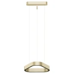 Trójkątna lampa wisząca LED góra-dół 40W 3000K CRI>90 złoto szampańskie Aria