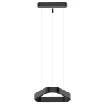Czarna trójkątna lampa wisząca LED 40,8cm góra-dół 40W 3000K CRI>90 Aria