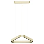 Duża trójkątna lampa wisząca LED 60cm góra-dół 60W 3000K CRI>90 złoto szampańskie Aria