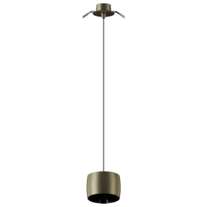 Aura brązowa lampa wisząca LED Ø10,2cm 10W 3000K 989lm CRI>90 ściemnialna – montaż wpuszczany