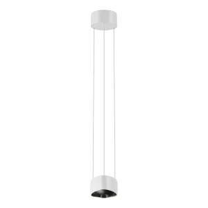 Aura biała okrągła lampa wisząca LED góra–dół Ø13,5cm 20W 3000K 1958lm CRI>90 ściemnialna