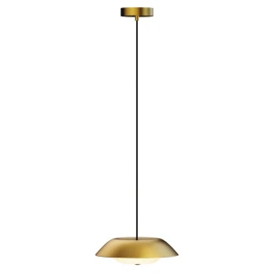 Złota lampa wisząca Mira Ø35cm LED 4W 3000K 500lm matowy mosiądz