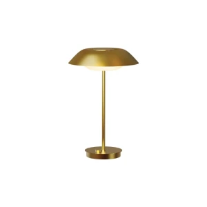 Złota lampa stołowa Mira Ø26cm LED 8W 3000K 970lm matowy mosiądz
