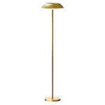 Złota lampa podłogowa Mira Ø35cm LED 8W 3000K 970lm matowy mosiądz