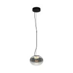 IORI czarna Ø20cm lampa wisząca LED 5W 3000K 574lm szkło dymione