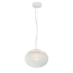 IORI biała Ø30cm lampa wisząca LED 8W 3000K 872lm szkło opalowe