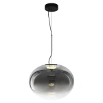 IORI czarna Ø40cm lampa wisząca LED 11W 3000K 1176lm szkło dymione