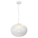 IORI biała Ø40cm lampa wisząca LED 11W 3000K 1176lm szkło opalowe