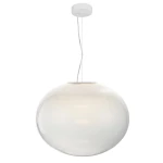 IORI biała Ø50cm lampa wisząca LED 15W 3000K 1677lm szkło opalowe