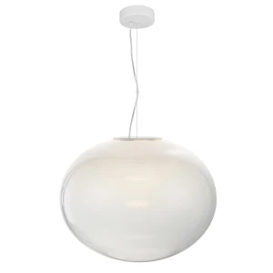 IORI biała Ø50cm lampa wisząca LED 15W 3000K 1677lm szkło opalowe