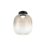 IORI czarny Ø24cm plafon LED 8W 3000K 911lm szkło dymione