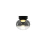 IORI czarny Ø20cm plafon LED 5W 3000K 619lm szkło dymione