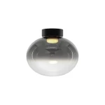 IORI czarny Ø30cm plafon LED 8W 3000K 872lm szkło dymione