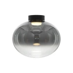IORI czarny Ø40cm plafon LED 11W 3000K 1176lm szkło dymione