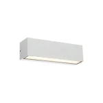 Demes biały 23cm kinkiet zewnętrzny LED 10W 3000K 1222lm IP54 IK08 góra–dół