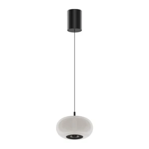 ARBOR biało-czarna Ø20cm lampa wisząca LED 12W 3000K 1307lm CRI>90 ściemnialna TRIAC
