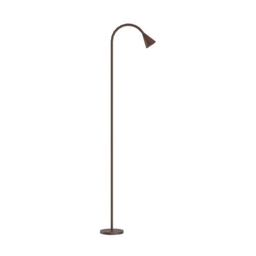 ROSE rdzawy brąz lampa ogrodowa LED 97cm z kloszem skierowanym w dół