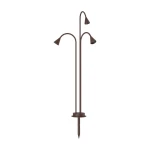 ROSE 2 rdzawy brąz 101cm potrójna lampa ogrodowa LED 3×4,5W 2700K 3×196lm CRI>90 IP65 DC24V