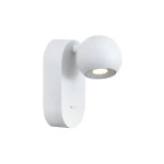 AIRA biały 13cm regulowany kinkiet do czytania LED 5,6W 3000K 468lm CRI>90 z włącznikiem IP20