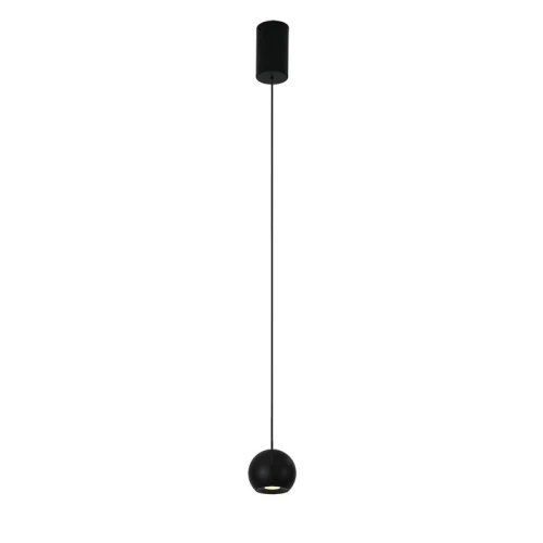 Czarna lampa wisząca AIRA LED Ø6,5cm
