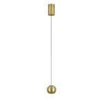 AIRA złota Ø6,5cm lampa wisząca LED 5,6W 3000K 468lm CRI>90 25° IP20