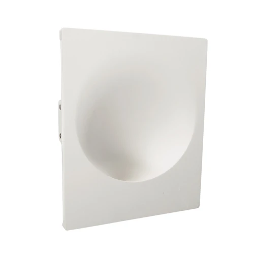 NEST biały kinkiet gipsowy podtynkowy GU10 29×35cm do malowania
