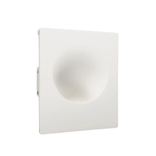 NEST biały kinkiet gipsowy podtynkowy GU10 21×25cm do malowania