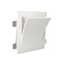 DON biały kinkiet gipsowy E14 25×33cm z wyprofilowanym frontem