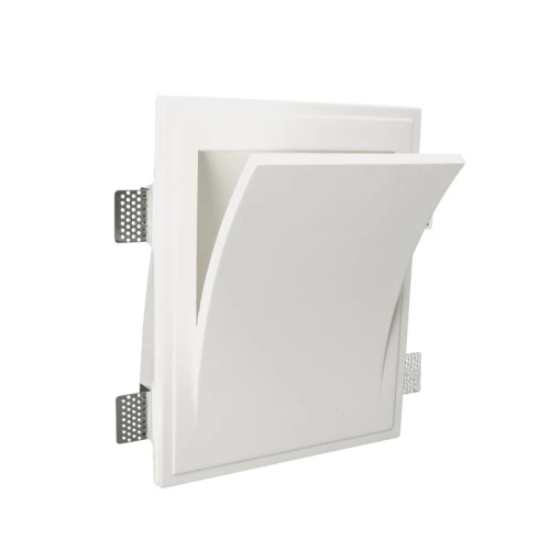 DON biały kinkiet gipsowy E14 25×33cm z wyprofilowanym frontem