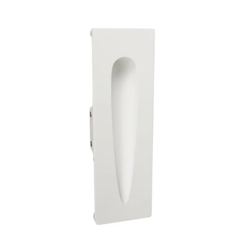 Biały kinkiet gipsowy SIL 10×32cm do montażu podtynkowego
