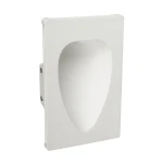 SIL biały 14,5×30cm kinkiet gipsowy podtynkowy LED 1W 3000K do malowania
