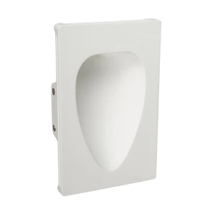 SIL biały 14,5×30cm kinkiet gipsowy podtynkowy LED 1W 3000K do malowania